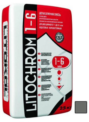Litochrom 1-6 С.10 серый (25кг) от Litokol (Россия) в Москве