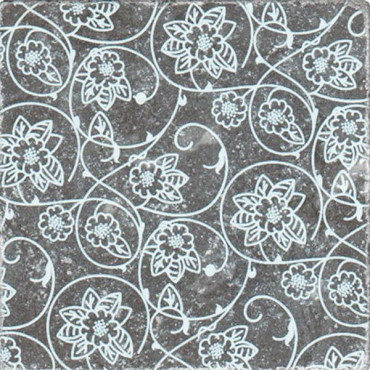 Декор BLACK MARBLE Motif №6 черный 10x10 от Stone4Home (Турция) в Москве