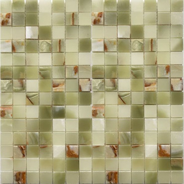 Мозаика Green Onyx (20Х20)JMST21205)) натур. мрамор 305x305x7 от StarMosaic (Китай) в Москве