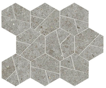 Мозаика Boost Stone Grey Mosaico Hex (A7CZ) 25x28.5 от Atlas Concorde (Италия) в Москве
