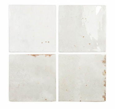 Настенная плитка ENAMEL SQUARE WHITE (123075) 12.5x12.5 от DNA Tiles (Испания) в Москве