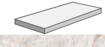 Угловая ступень SENSI GEMS ANG.TOP SX CRYSTAL RET левая (PF60005706) 32x120x4.5x2 от ABK Ceramiche (Италия) в Москве