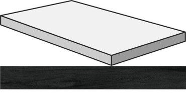 Угловая ступень S.WOOD GRAD.ANG.120/DX W.BL правая 33x120 от Sant Agostino (Италия) в Москве