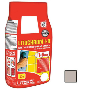 Litochrom 1-6 С.30 жемчужно-серый алюм.(2кг) от Litokol (Россия) в Москве
