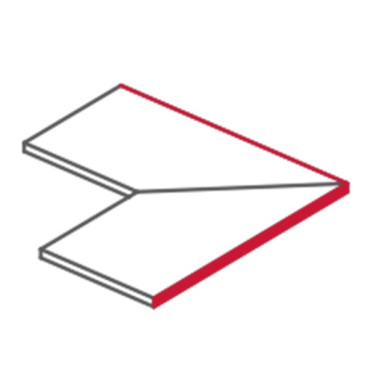 Спецэлемент SHALE GREIGE ANGOLARE ESTERNO TORO 45° (Compl. 2pz)(SL03AE6R) 30x60 от Italgraniti (Италия) в Москве