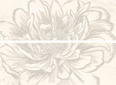 Панно STRATO ANEMONE CREMA (2шт) 50.2x70.9 от Керлайф (Россия) в Москве