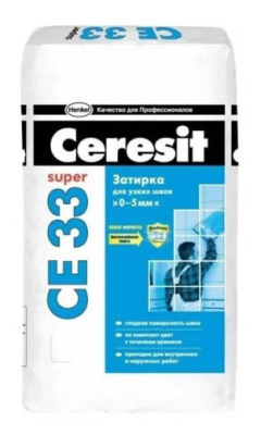 Затирка Ceresit CE33 для швов 1-6 мм внутри и снаружи Багама беж 43 25кг от Ceresit (Россия) в Москве