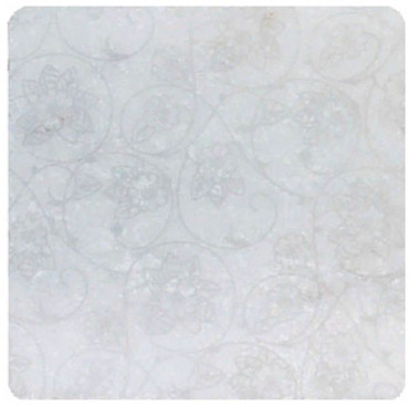 Декор WHITE MARBLE Motif №6 белый 10x10 от Stone4Home (Турция) в Москве