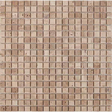 Мозаика PIX259 из травертина (15x15) 30x30 от Pixmosaic (Китай) в Москве