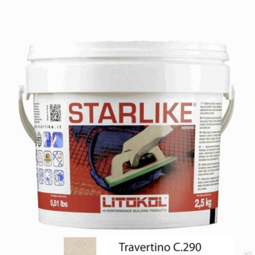Litochrom Starlike C.290 светло-бежевый (2,5 кг) от Litokol (Россия) в Москве
