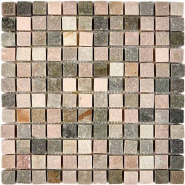 Мозаика PIX301 из сланца (23x23) 30.5x30.5 от Pixmosaic (Китай) в Москве