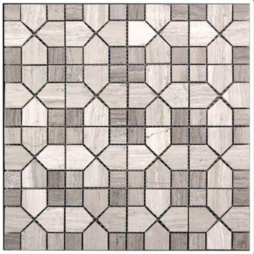 Мозаика Glass&Stone KB-P54 полированная 30.5x30.5 от Natural Mosaic (Китай) в Москве