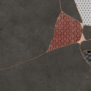 Керамогранит KINTSUGI Japan-Hibi DARKNESS naturale 60.4x60.4 от Fioranese Ceramica (Италия) в Москве
