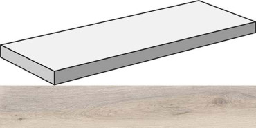Угловая ступень ECO CHIC ANG.TOP SX ALMOND RET левая (PF60006666) 32x120x4.5 от ABK Ceramiche (Италия) в Москве