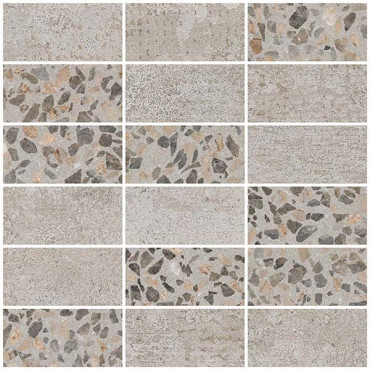 Мозаика Beton-Terrazzo Микс Темный Лапп. Ректификат (5х10) (K9498938LPR1VTE0) 31.5x28 от Vitra (Турция) в Москве