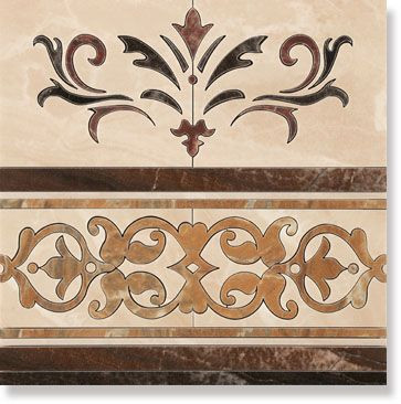 Декор напольн. Deco Jainoor Pulido Lineal Crema 38.8x38.8 от Ceracasa (Испания) в Москве
