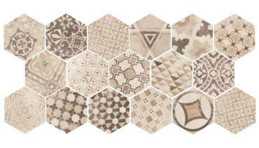 Декор Hexatile CEMENT GARDEN SAND 17.5x20 от Equipe Ceramicas (Испания) в Москве