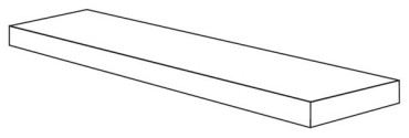 Угловая ступень CROSSROAD WOOD ANG.TOP DX WHITE RET правая 32x120x4.5 от ABK Ceramiche (Италия) в Москве