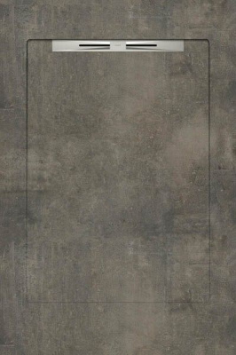 Керамический душевой поддон BETON ANTHRACITE - SLOPE LINE 90x135 от Aquanit (Турция) в Москве