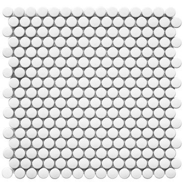 Мозаика Penny Round White Matt (NK41000) 31.5x30.9x6 от StarMosaic (Китай) в Москве