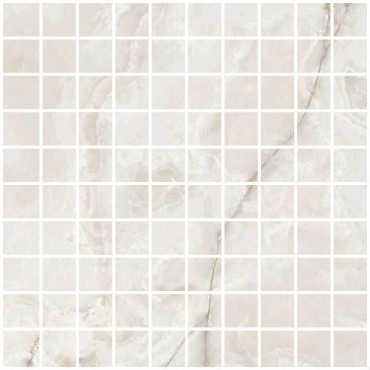 Мозаика ONYX&MORE WHITE ONYX SATIN MOSAICO 3X3 (767662) 30x30 от Casa Dolce Casa (Италия) в Москве