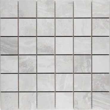 Мозаика Mosaic Ониче Белый (Detroit Light) 30x30 от Velsaa (Индия) в Москве