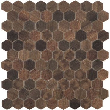 Мозаика Hex Woods № 4701 (на сетке) 30.7x31.7 от Vidrepur (Испания) в Москве