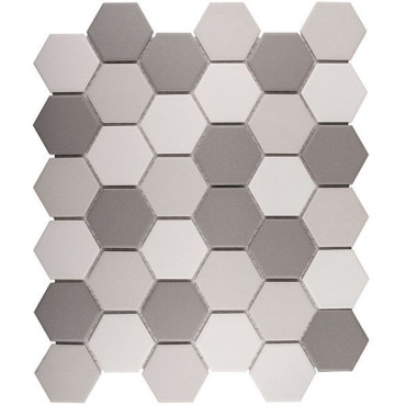 Мозаика Hexagon small Grey Mix Antislip. (JMT55221) 32.5x28.2x6 от StarMosaic (Китай) в Москве