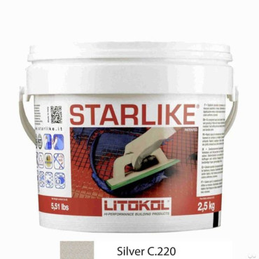 Litochrom Starlike C.220 светло-серый (2,5 кг) от Litokol (Россия) в Москве