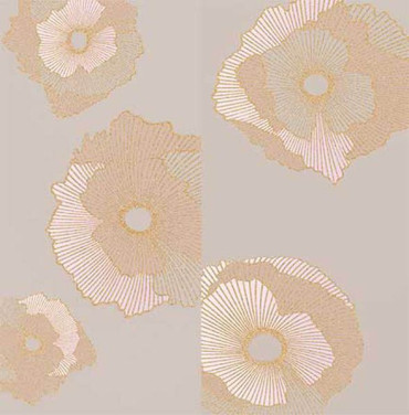 Панно Mono Golden flowers (06-01-1-36-03-13-2434-0) (компл. из 2 шт) 60x60 от Creto (Россия) в Москве