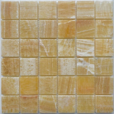 Мозаика PIX307 из оникса Honey onyx (48x48) 30.5x30.5x8 от Pixmosaic (Китай) в Москве