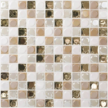 Мозаика Aura Gold Blend (на сетке) 31.7x31.7 от Vidrepur (Испания) в Москве