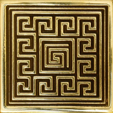 Декор BRONZO-25 вставка ANTIQUE латунная 5x5 от BronzoDecor (Россия) в Москве
