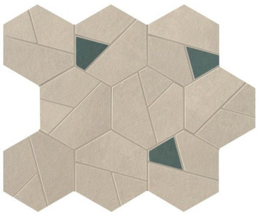 Мозаика Boost Pro Cream Mosaico Hex Blue (A0QO) 25x28.5 от Atlas Concorde (Италия) в Москве