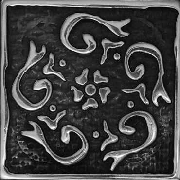 Декор SILVO-25 вставка RUSTIC латунная 5x5 от BronzoDecor (Россия) в Москве
