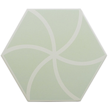 Керамогранит FANCY WAVES MINT (127013) 20x23 от DNA Tiles (Испания) в Москве
