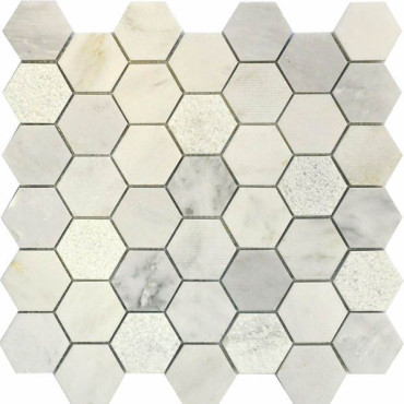 Мозаика QS-Hex003-3f-48P/10 30.5x30.5 от Muare (Китай) в Москве