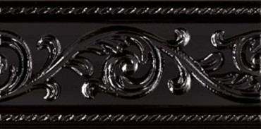 Бордюр Cenefa Yara Negro 7.5x15 от APE Ceramica (Испания) в Москве