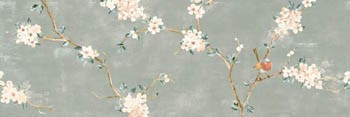 Настенная плитка Mixed Verde Decoro Fiori di Pesco B Rett. (RA1X) 40x120 от Ragno (Италия) в Москве