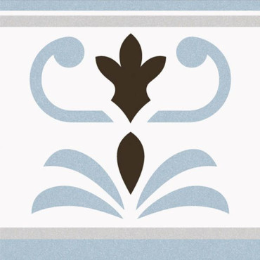 Декор 1900 Valvanera-2 celeste 20x20 от Vives Ceramica (Испания) в Москве