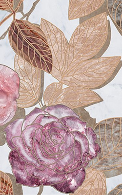 Декор Argos flowers-2 25x40 от Laparet в Москве
