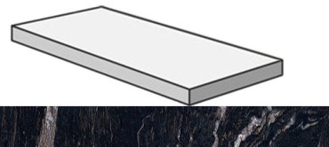 Угловая ступень SENSI GEMS ANG.TOP DX TITAN.BLACK правая (PF60005663) 32x120x4.5x2 от ABK Ceramiche (Италия) в Москве