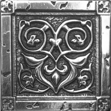 Декор SILVO-25 вставка VALENCIA латунная 5x5 от BronzoDecor (Россия) в Москве