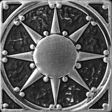 Декор SILVO-25 вставка SUN латунная 5x5 от BronzoDecor (Россия) в Москве