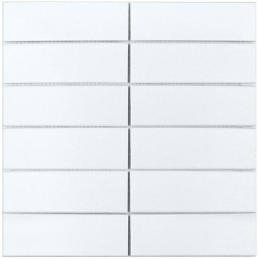 Мозаика White Matt (V-VW56000) (4.7x14.7) 30x30x6 от StarMosaic (Китай) в Москве