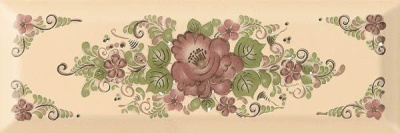 Декор настенный Metro Gzhel decor 06 10x30 от Gracia Ceramica (Россия) в Москве
