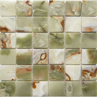 Мозаика Green Onyx (48Х48)JMST21206)) натур. мрамор 305x305x7 от StarMosaic (Китай) в Москве