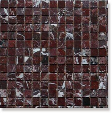 Мозаика Marble Rosso Levanto (1.5x1.5) 30.5x30.5 от Art&Natura (Италия) в Москве