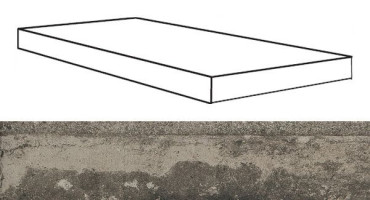 Угловая ступень REX LA ROCHE MUD GRADINO DX (742259) правая 33x120x3 от REX Ceramiche (Италия) в Москве