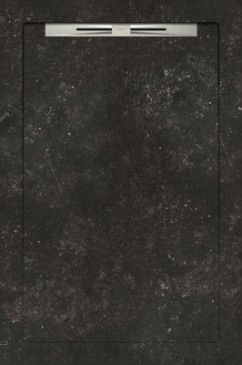 Керамический душевой поддон BELGIUM STONE BLACK - SLOPE LINE 120 80x120 от Aquanit (Турция) в Москве
